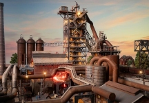 Faller 130026 - H0 - Hochofen mit Gießhalle